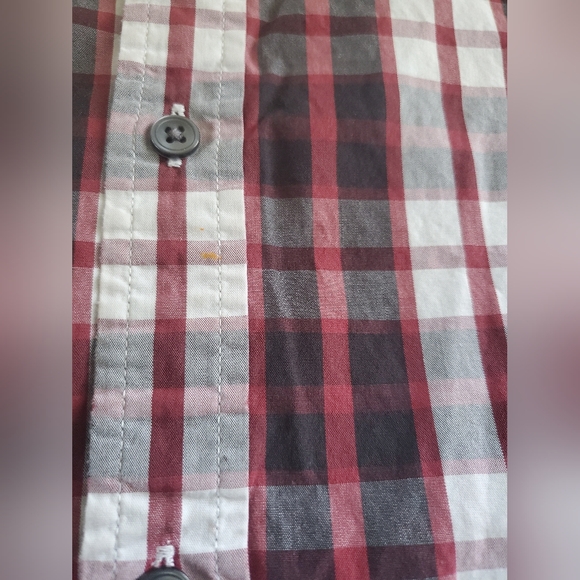 Apt. 9 Red Multicolor Plaid Short Sleeve Button Up Casual Shirt Men's Size 4XB - Picture 6 of 6